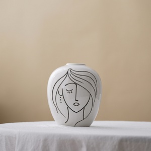 <span class=keywords><strong>Vaso</strong></span> creativo per la pittura del <span class=keywords><strong>viso</strong></span> fioriera moderna per la casa <span class=keywords><strong>vaso</strong></span> in ceramica personalizzabile <span class=keywords><strong>con</strong></span> design del <span class=keywords><strong>viso</strong></span> della ragazza - Product Image 3