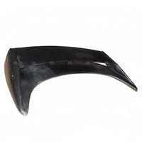 Aileron arrière simple en FRP style V2, noir carbone, poli haute brillance avec époxy pour NISSAN 350Z 2003-2005 OLOTDI