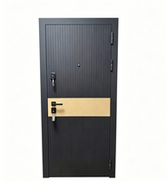 Porte de sécurité blindée turque de luxe en acier, avec serrure multipoints, anti-effraction, pour entrée principale, finition de surface personnalisée