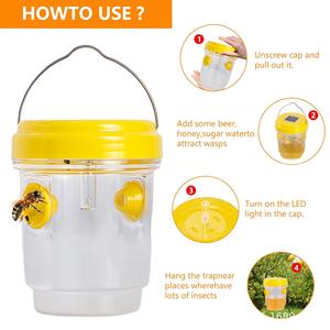 Açık Hava Arı Kovucu Güneş Enerjili Arı Tuzağı Asılı Meyve Sineği Yakalayıcı Eşek Arısı Tuzağı Bahçe Arı Eşek Arısı Yakalayıcı - Product Image 3