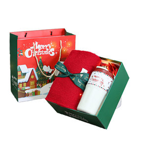 Ornement traditionnel Design noël tasse en céramique ensemble classique père noël tasse à café écharpe gants pour la maison cadeau <span class=keywords><strong>de</strong></span> fête - Product Image 6