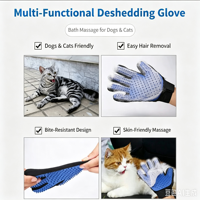 Gant de toilettage pour animaux de compagnie ; Brosse de nettoyage et de démêlage pour animaux ; Fournitures pour animaux de compagnie ; Gant de toilettage à cinq doigts ; Massage et bain pour chats et chiens