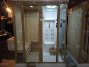 Cabina Sauna Economica Commerciale per 2 Persone, Combinazione Sauna Secca e <span class=keywords><strong>Doccia</strong></span> a Vapore, <span class=keywords><strong>Doccia</strong></span> <span class=keywords><strong>Turca</strong></span> - Product Image 4