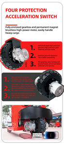 Xe tải Pallet điện với pin ổ đĩa động cơ bánh xe 1.5 2 tấn Pallet Trailer nâng cao quý nâng di động đi bộ Pallet jack - Product Image 5
