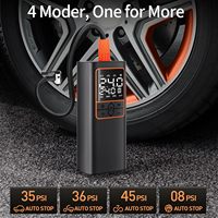 Inflador de neumáticos eléctrico de 6000mAh, compresor de aire Digital portátil de 10.3bar/150psi con manómetro para Bola de bicicleta de coche