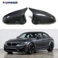 Coque de rétroviseur en fibre de carbone de remplacement TIYPEOR RHD pour BMW M3 M4 F80 F82 F83 F87 M2C, coque de voiture en carbone véritable, pièces automobiles