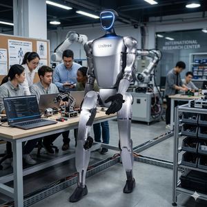Robot humanoïde Unitree G1 EDU avec commande vocale IA et application de contrôle à distance pour le divertissement et l'éducation – Robot de consommation - Product Image 1