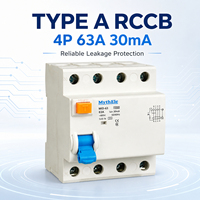 Interruptor Diferencial RCCB MythEle MID-63 con Capacidad de Ruptura de 6/10kA, Tipo AC/A, Protección Contra Fugas a Tierra de 30mA/100mA/300mA