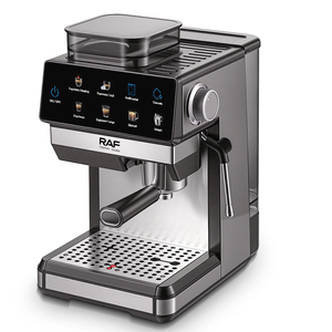 Cafetera Espresso RAF de 1350W con 20 Bares, Operación de un Toque y Sistema de Molienda Automática para Preparación Casera, Raf Profesional - Product Image 1