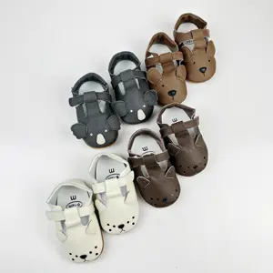 I produttori di Bede personalizzano direttamente la massa di scarpe da bambino in pelle bovina con suola dura stanza delle scarpe da passeggio per bambini
