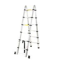 Échelle pliante de haute qualité de 3,8 m, capacité de 225 lb, échelle télescopique multifonction avec certification CE/EN131