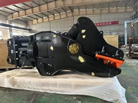 Pulvérisateur hydraulique rotatif pour béton, attache d'excavatrice, mâchoire de concasseur en acier AR500 pour travaux de démolition avec excavatrice de 12 à 18 tonnes