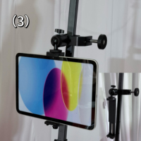 Anneau lumineux LED rotatif à 360 degrés avec trépied et support de téléphone pour photomaton, photographie et vidéo