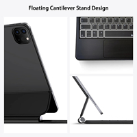 2024 sıcak arkadan aydınlatmalı kablosuz TrackPad klavye özel dil logosu için iPad Pro 11 2018 2020 2022 hava 4 5th Gen sihirli klavye