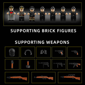 12GO97016 Blocs de construction à assembler, modèle militaire classique de la Seconde Guerre mondiale, super lourd, jouet de puzzle - Product Image 2