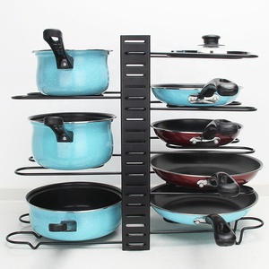 Giá để chảo kim loại 5 tầng có thể điều chỉnh, để nhà bếp, để đồ hiệu quả - Product Image 3