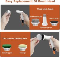 Brosse de nettoyage électrique sans fil étanche IPX6, 1200 mAh, autonomie de 2 heures, 4 en 1, brosse rotative électrique pour chaussures, nettoyage de voiture