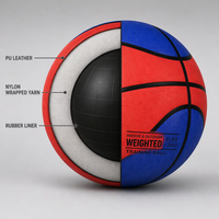 Kata Özel Logo Standart Boyut 7 Nem Emici PU Deri Basketbol Topu Bütil Kauçuk İçlikli Tüm Saha Kapalı Açık Alan Kullanımı
