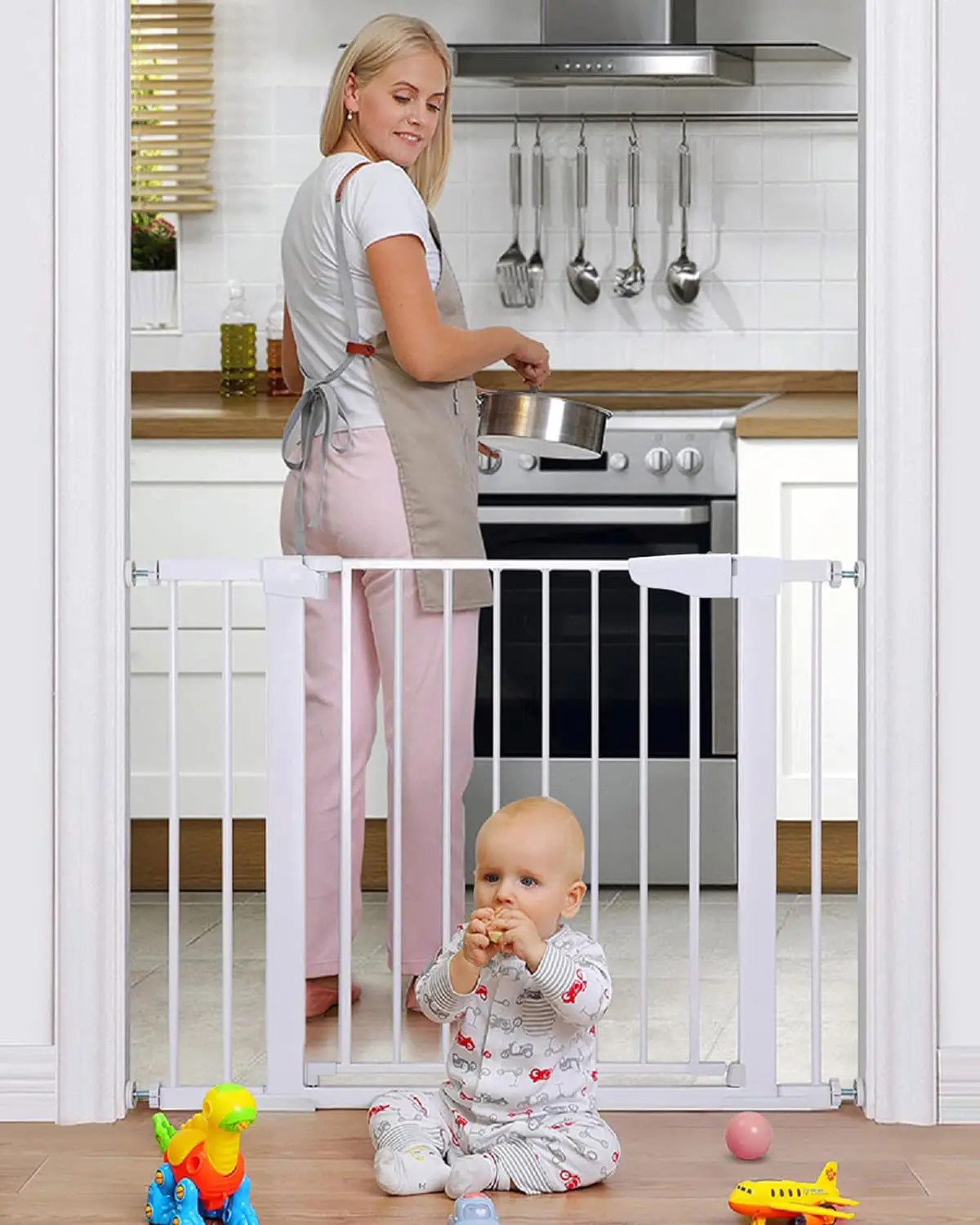 Durável Baby Safety Gate Security Stair Gate Fence para crianças Isolando Barreira Baby Safe Product