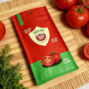 Custom Printed Food Grade Mylar <b>Bag</b> Zipper 3 Sides Self <b>Sealing</b> Packaging <b>Bags</b> Resealable Zipper <b>Bags</b> For Tomato Soup Food Snack - Product Image 4