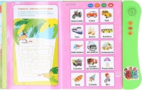 Livre sonore électronique pour enfants, apprentissage éducatif amusant avec vocabulaire espagnol et divers sujets