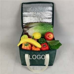 Sac isotherme isotherme réutilisable promotionnel de logo personnalisé sacs isothermes non tissés pliables de pique-nique en plein air - Product Image 1