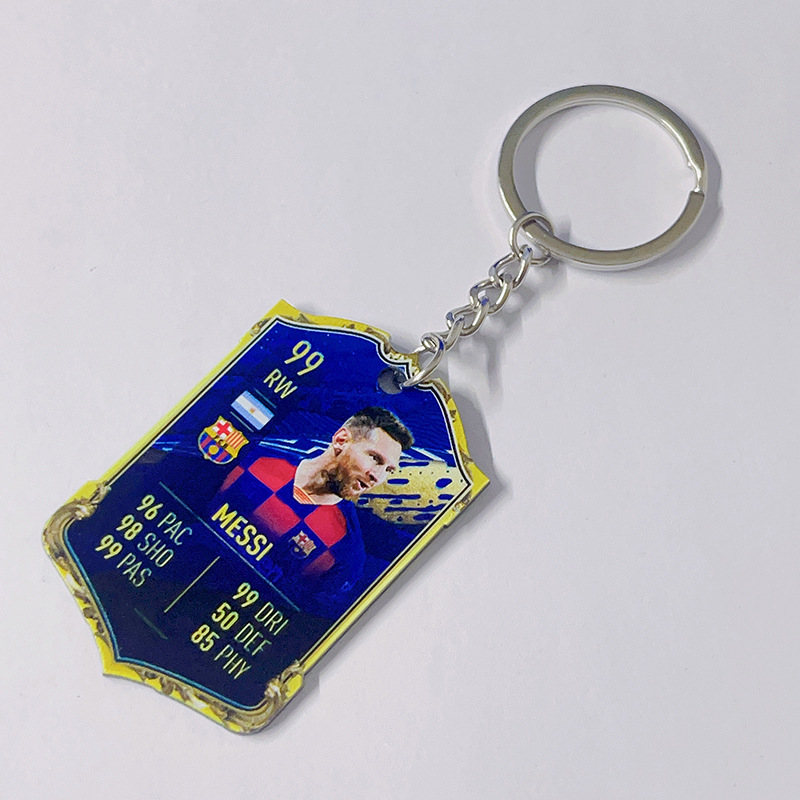 Football acrylic keychain (messi barcelona 99)