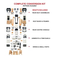 Kits d'aménagement intérieur pour voiture : Tableau de bord, panneaux de porte, sièges – Kits de conversion intérieure pour Range Rover 7 places 2023+ – Amélioration vers SV 4 places