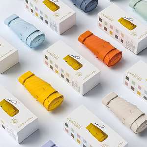 ร่มขนาดเล็กแบบพับได้ 6 ตอน พร้อมเคลือบกันแสงสีดำ ป้องกันแดดและฝน สำหรับผู้หญิง พกพาสะดวก เหมาะสำหรับการเดินทาง - Product Image 1