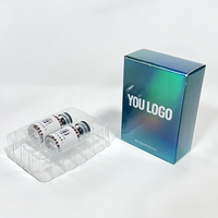 Conception de personnalisation professionnelle, emballage écologique de qualité supérieure avec laser UV, double flacon de 3 ml, petit flacon, emballage en boîte