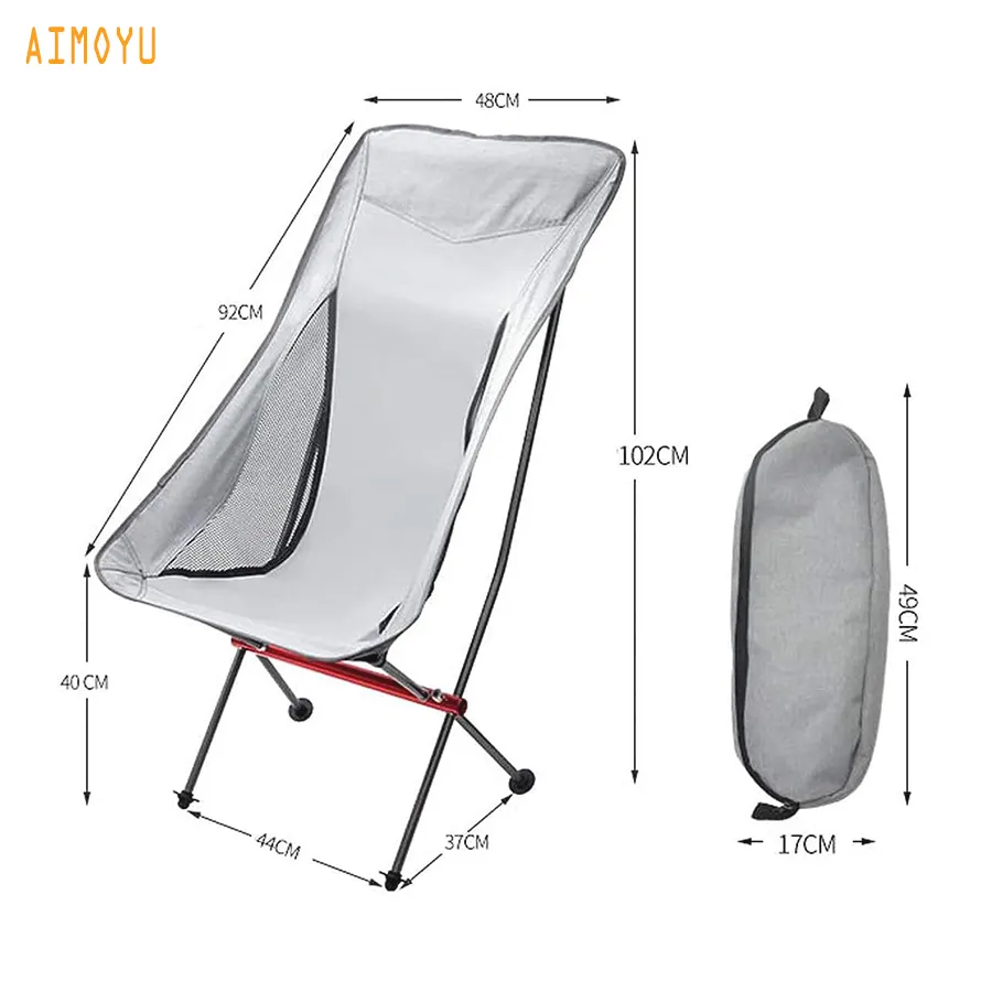 Produsen Ultralight Lipat Berkemah Ayunan Tempat Tidur Gantung Berkemah Kursi Goyang Lipat Kursi Pantai dengan Kerai