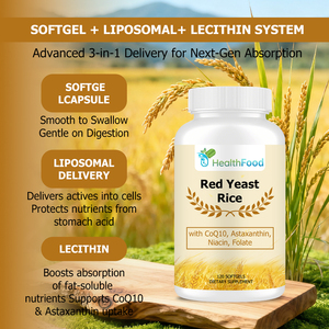 Lower Price Organic Red Yeast Rice Softgels with Astaxanthin Boost Metabolism Energy Coenzyme Q10 <b>Supplement</b> Soft Capsules - Product Image 6