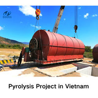 Usine de pyrolyse de déchets acryliques DOING du Henan, équipement de recyclage de PMMA en huile, machine de pyrolyse de plastique mixte