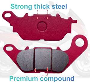 Plaquettes de frein moto pièces de rechange personnalisées pour MBK-YP 250 Skyliner Jupiter 125/150 Linhai Monarch Honda ADV 150 Adiva Ad 125 200 - Product Image 3