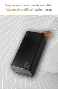 ラップトップ用の新しいQC3.0ポータブルパワーバンク65WUsb C Pd急速充電60000Mah 50000Mah Electronics Powerbankラップトップパワーバンク