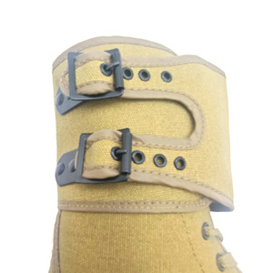 أحذية رجالية مخصصة بلون الرمال الترابية، أحذية صحراوية من القماش، أحذية رينجر - Product Image 5