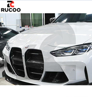 Parrilla Delantera de Fibra de Carbono Seca de Una Pieza ST para BMW G80 M3 G82 G83 M4, Reemplazo de Encaje de Fábrica para Parrilla Delantera Street Track Builds