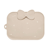 Coussin pour chaise haute pour enfants, tapis de repas pour bébé, plateau de repas portable pour enfants, tapis de table isolant thermique en silicone pour nourrissons