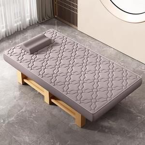 <span class=keywords><strong>Table</strong></span> de massage portable moderne à cadre en bois réglable avec éponge haute densité, mobilier de salon pliable et casier - Product Image 2