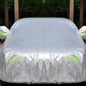 Copri auto in stile sportivo pellicola di alluminio in velluto di cotone antivento cintura-efficace estate pioggia parasole estivo <span class=keywords><strong>abbigliamento</strong></span> antivento da pioggia - Product Image 5