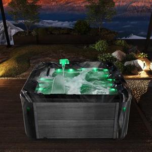 Bain à remous Balboa Home pour extérieur et jardin, avec 4 sièges inclinables, <span class=keywords><strong>jacuzzi</strong></span> avec pompe et filtre, style villa moderne, acrylique et <span class=keywords><strong>bois</strong></span> - Product Image 2