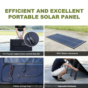 Panel Solar Portátil de 400W Fácil de Transportar, Plegable, 23% de Alta Eficiencia, IP66 Impermeable, Solución de Energía Compacta para RV, Camping y Hogar - Product Image 6