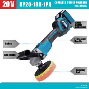 Polisseuse de meubles en bois sans fil portable personnalisée, de qualité industrielle, à batterie lithium-ion, moteur en cuivre sans balais, polissage variable, bricolage - Product Image 3