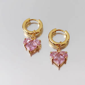 Pendientes de Zirconia Azul con Baño de Oro de 14k y 18k sobre Acero Inoxidable 316L, Joyería de Moda para Mujer - Product Image 6