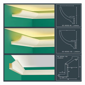 Décoration intérieure en polyuréthane, lumières <span class=keywords><strong>led</strong></span> décoratives, plafond en plâtre, moulage, <span class=keywords><strong>corniche</strong></span> pour la vie - Product Image 2