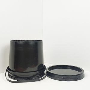 Nhỏ tùy biến Logo xô rỗng bán buôn vòng nhựa nước 5L Đen xô - Product Image 5