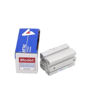 กระบอกลมขนาดกะทัดรัด AirTAC รุ่น SDA20X40 แบบบาง ตัวเรือนเหล็ก พร้อมระบบกันกระแทกแบบแม่เหล็กปรับได้ - Product Image 1