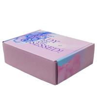 Boîte d'expédition en carton ondulé personnalisée, emballage cosmétique, boîte d'expédition écologique en kraft, emballage d'abonnement e-commerce avec logo