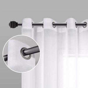 Rideaux occultants modernes en polyester imitation lin bleu marine JA pour <span class=keywords><strong>chambre</strong></span> d'enfant et hôpitaux, avec œillets pour fenêtre - Product Image 4