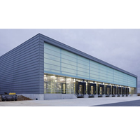 Construcción de edificios con estructura de acero, fabricación de luz, almacén prefabricado, taller, hangar